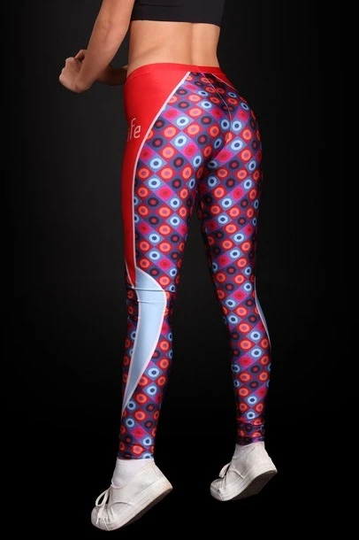 Легинсы женские с узким поясом с принтом "5live"