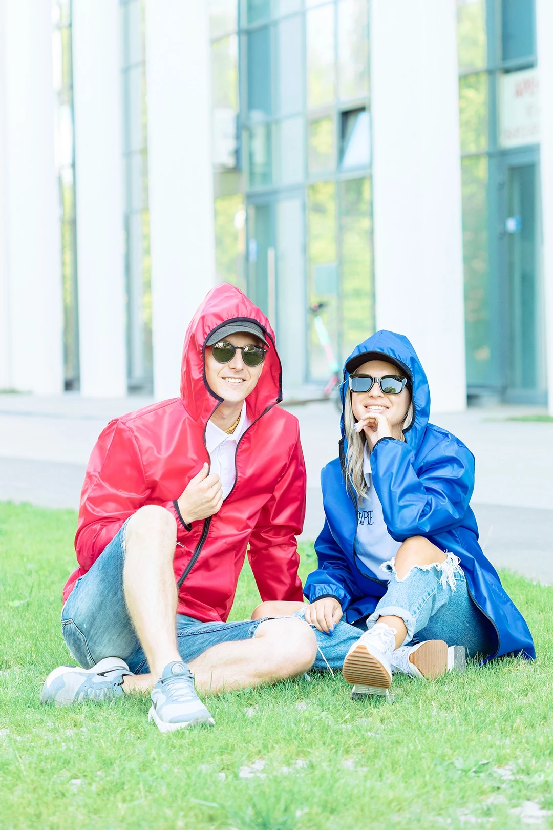 Ветровка Арчи унисекс, однотонная василек#5