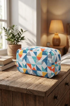 Купить косметичку  Пион с полной запечаткой "Geometrics"