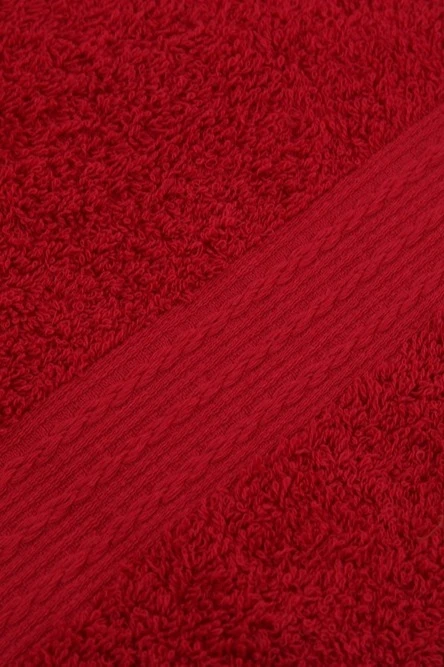 Полотенце махровое 50х90 см (Ituma), однотонное бордовое#5