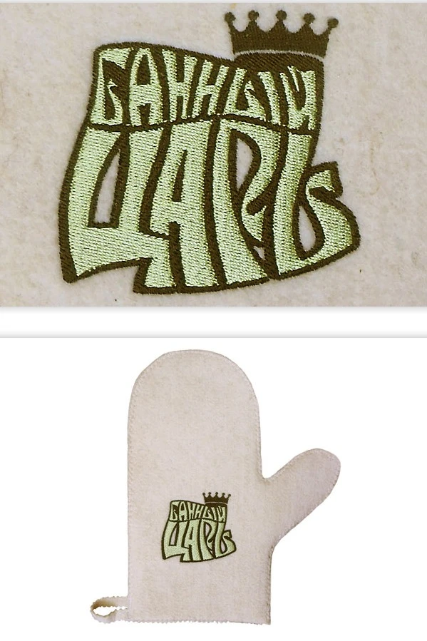 Рукавица банная однотонная#1