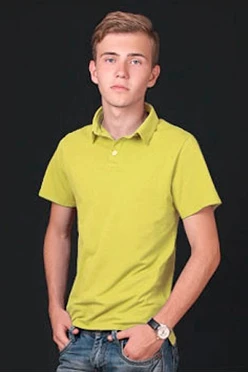 Купить поло Декстер унисекс лимонную