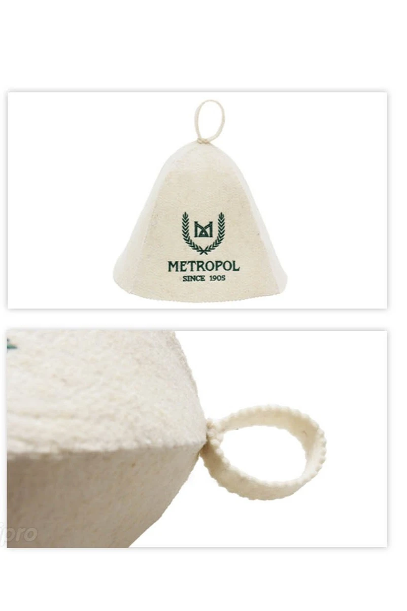 Купить шапку Банщик, однотонную "METROPOL"