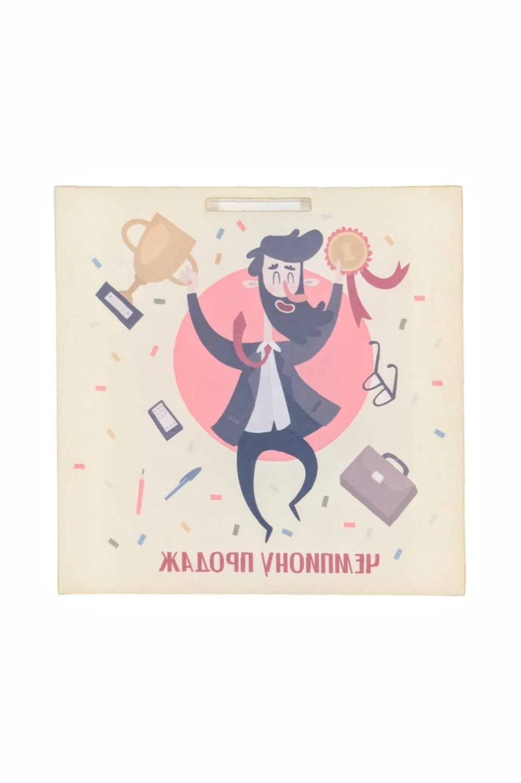 Медаль из акрила АС8008 Квадрат 80 мм с печатью#1