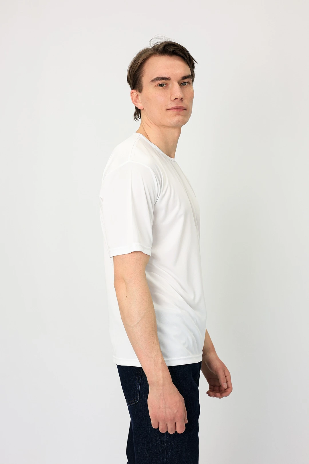 Футболка Нова оверсайз унисекс однотонная (полиэстер)#3