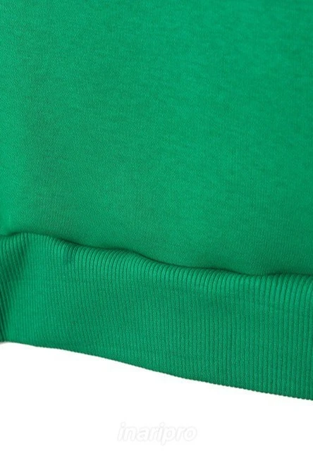 Свитшот Тревис из футера унисекс, однотонная зеленая#3