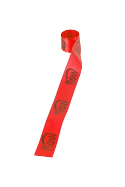 Купить ленту сатин ширина 2,5 см красная, печать черным с одной стороны