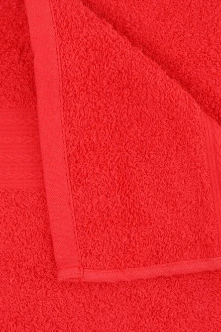 Полотенце махровое 70х140 см (Ituma), однотонное красное#3