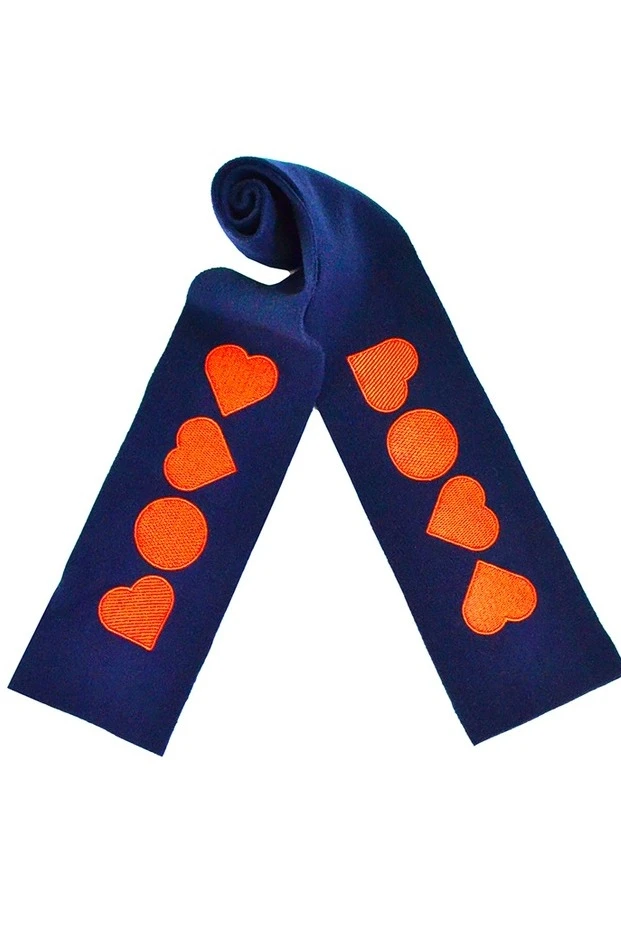 Шарф флисовый однослойный 15х130 см, однотонный  "Shapes"#8