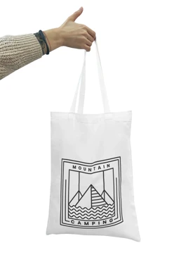 Сумка Румми из канваса 40х50 см, однотонная#1