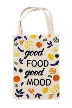 Купить сумку Эко Колор из двунитки 25х35 см "Good food"