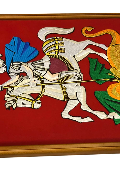 Герб Московской области 53х61 см, вышитый#4