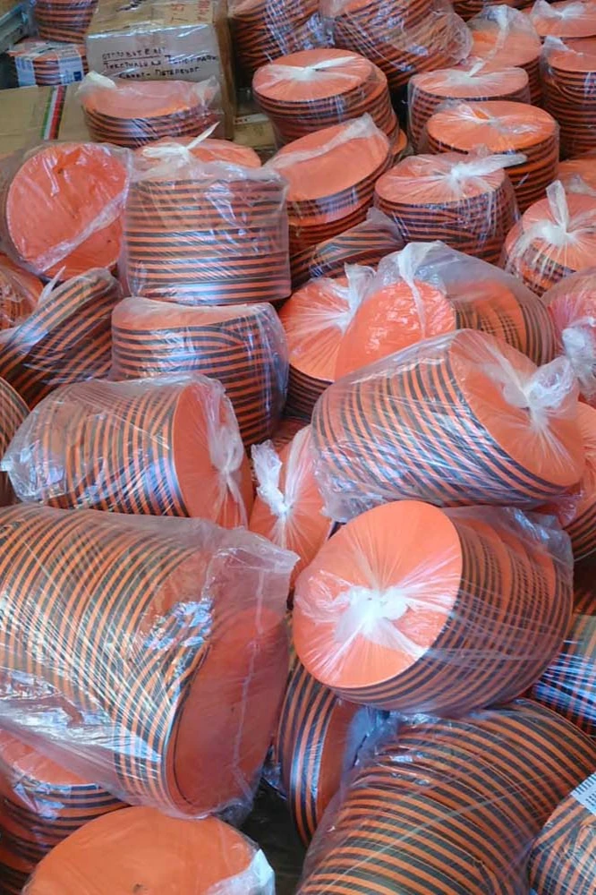 Лента георгиевская в рулоне 50 метров, ширина 3,5 см#1