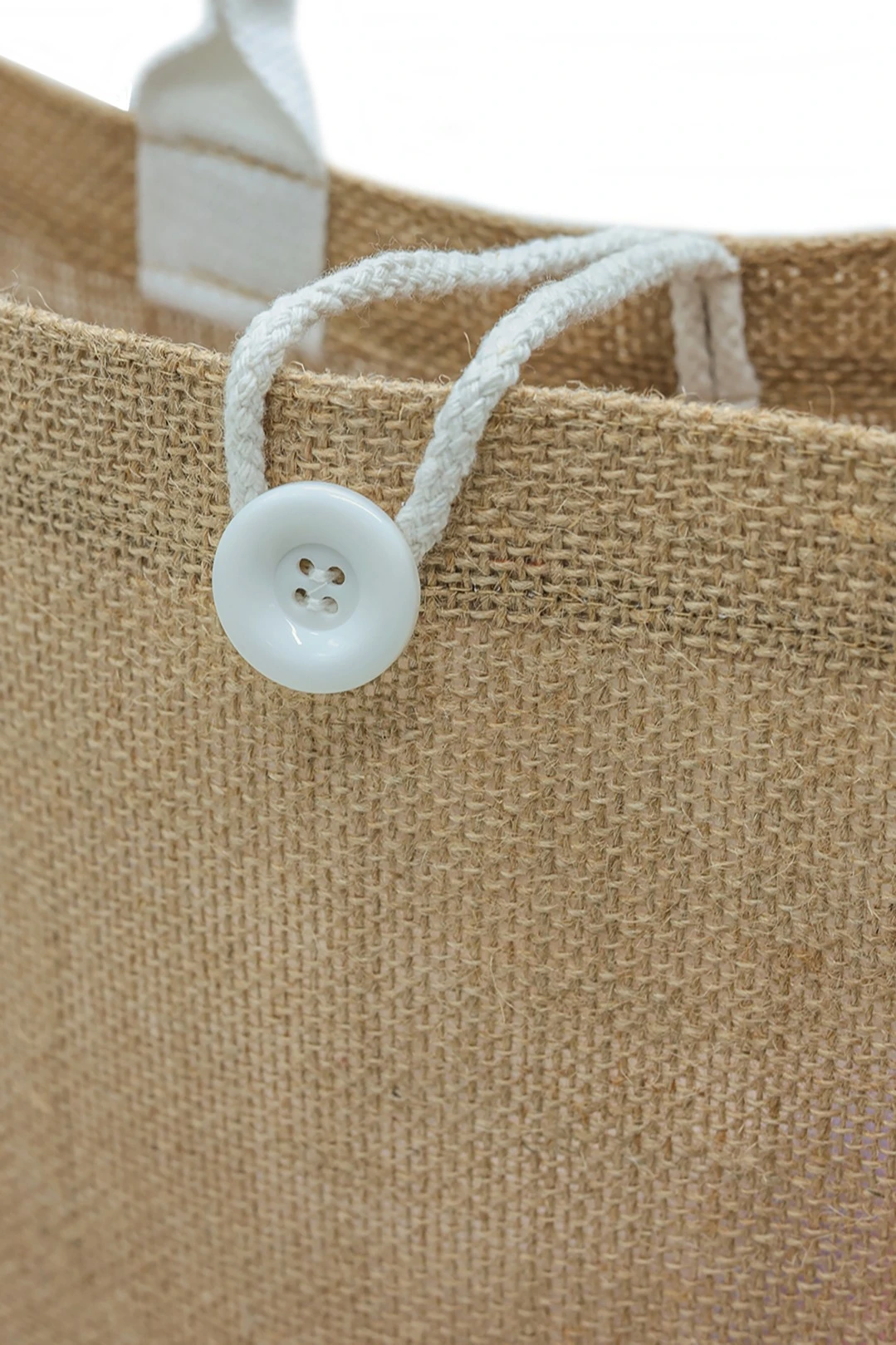 Сумка Таити из джута 39х33х12 см, однотонная#3