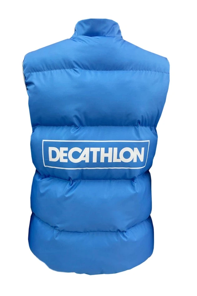 Жилет Морган Лайт с подкладом из лебяжьего пуха унисекс, с полной запечаткой "Decathlon"#1