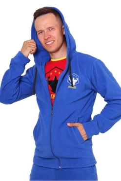 Толстовка Харисон флисовая с капюшоном унисекс, однотонная#3