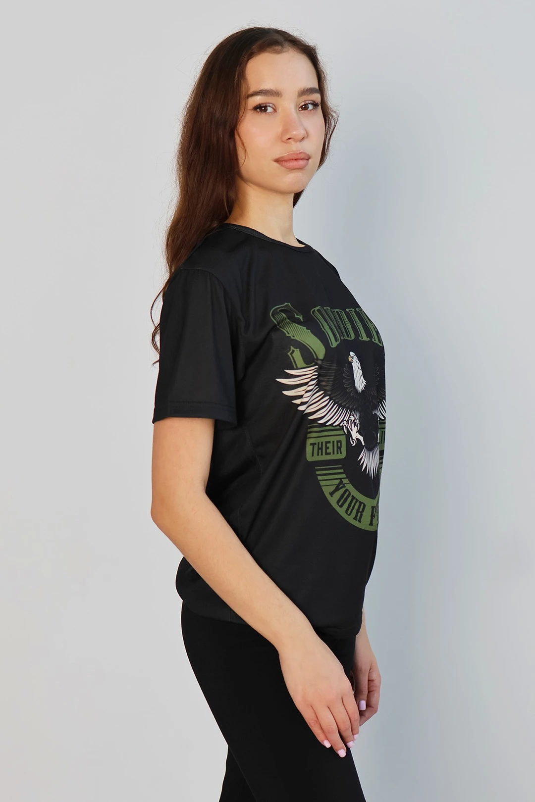 Футболка Гэлэкси унисекс из кулирной глади с полной запечаткой "Soldier"#1