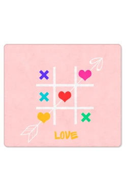 Плед Палитра флисовый 150х170 см, с принтом "I feel comfortable and warm with you"#1