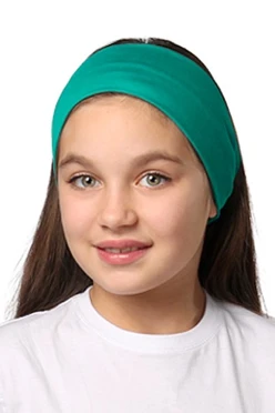 Купить повязку детскую однотонную бирюзовую
