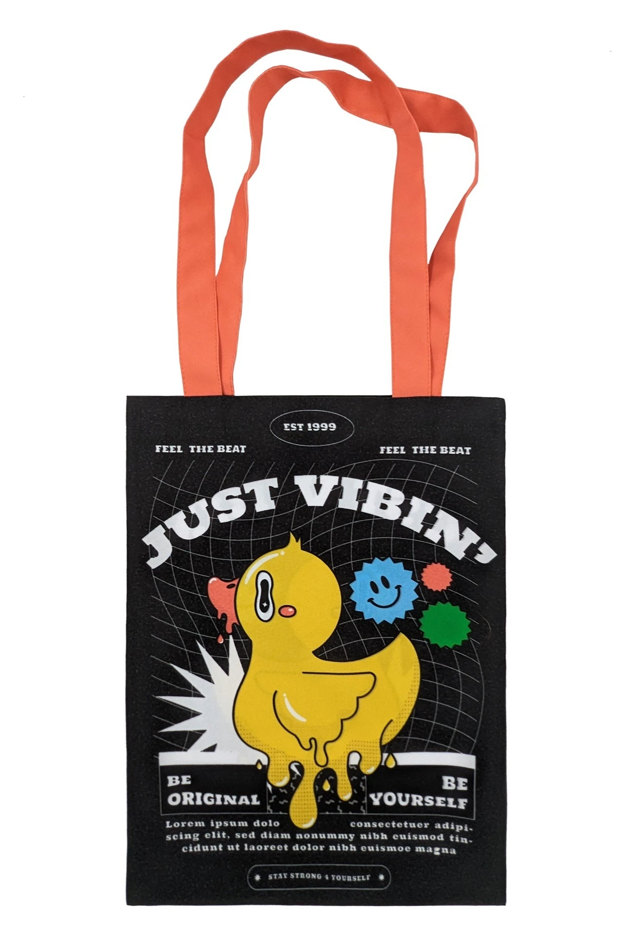 Купить сумку Лайт из габардина вертикальную, с печатью