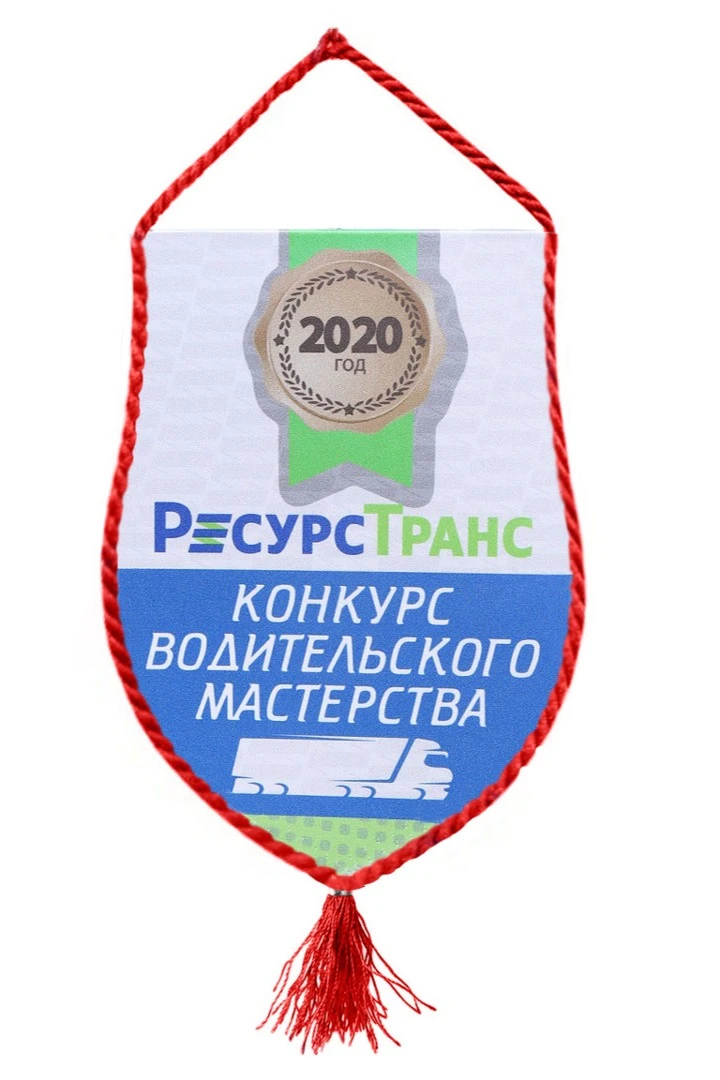 Вымпел Щит печатный со шнуром, кисть из шнура, 30х40 см#3