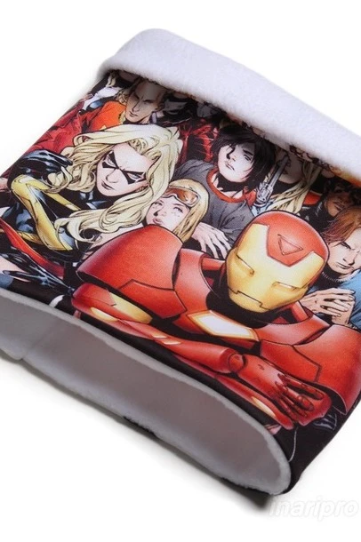 Бафф Арктик двухслойный на флисе детский, с полной запечаткой "Comics"#1