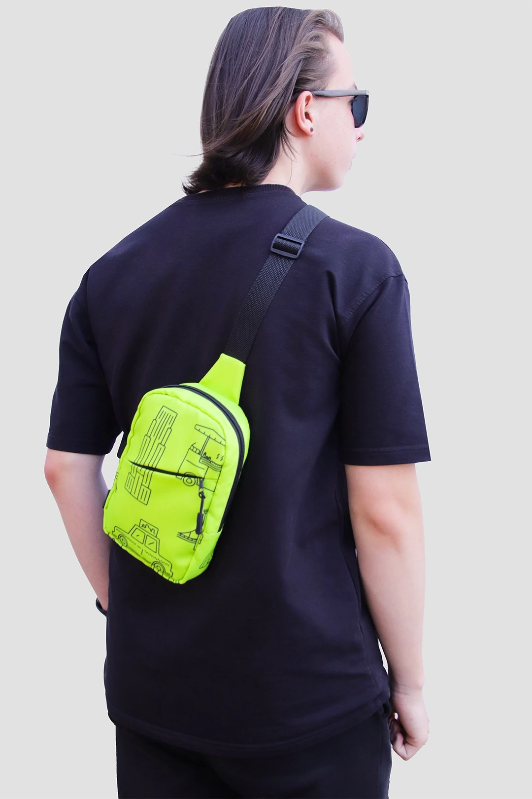 Купить сумку Стрейт кросс-боди, с полной запечаткой