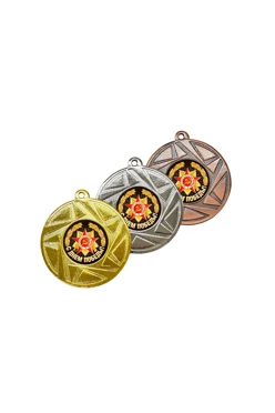 Медаль металлическая ИК5014 50мм с шильдом 25мм#1