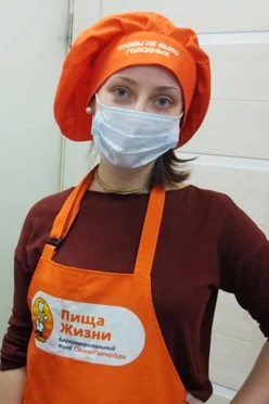 Купить колпак Ваниль поварской взрослый "Пища жизни"