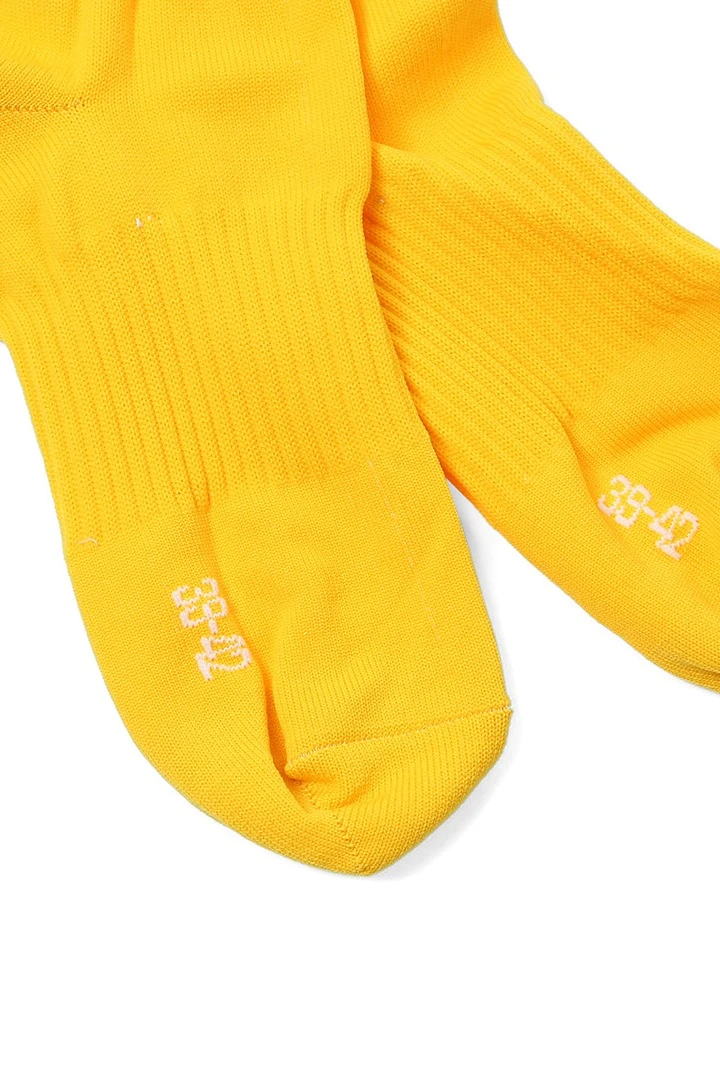 Гетры футбольные взрослые, однотонные жёлтые#4