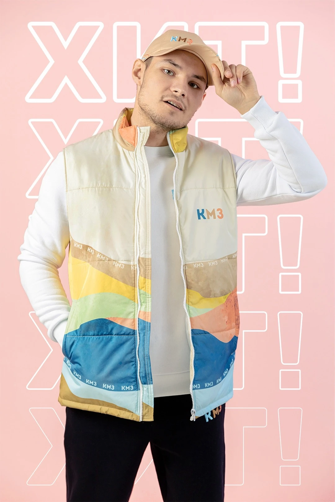 Жилет Портер на синтепоне со стежкой унисекс, с полной запечаткой#3 Жилет Портер на синтепоне со стежкой унисекс, с полной запечаткой#3