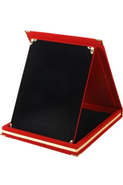 Купить плакетку настольную 20х25 см с футляром, красный
