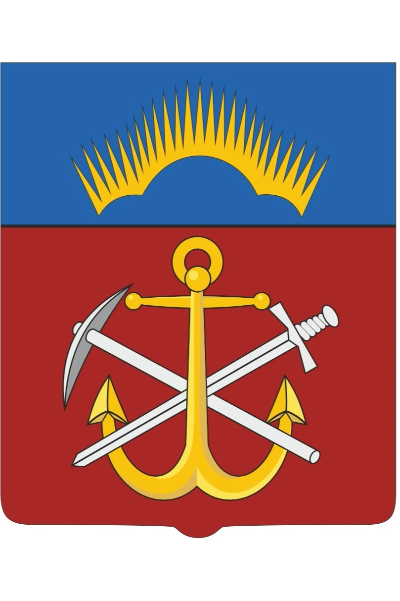 Герб Мурманской области 42х50 см, барельеф, краска#1