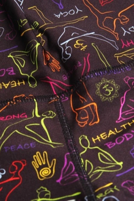 Комплект женский с принтом "Yoga"#2