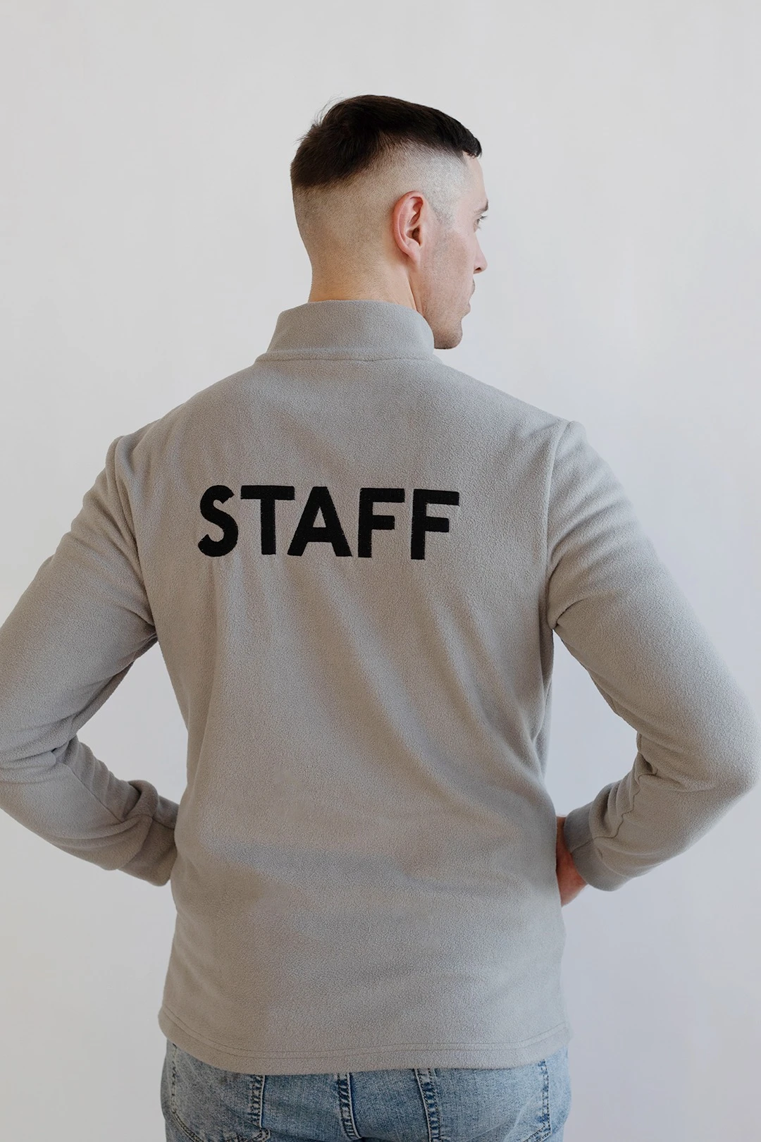 Толстовка Харисон флисовая без капюшона унисекс, однотонная "Color Market"#2