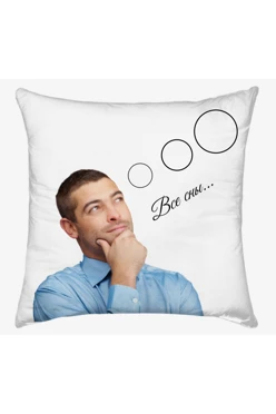 Купить подушку 35х35 см, с принтом "All dreams are about you"