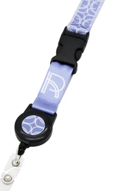 Лента для бейджа атлас люкс ширина 2 см, с ретрактором и трезубцем, с печатью#1 Лента для бейджа атлас люкс ширина 2 см, с ретрактором и трезубцем, с печатью#1