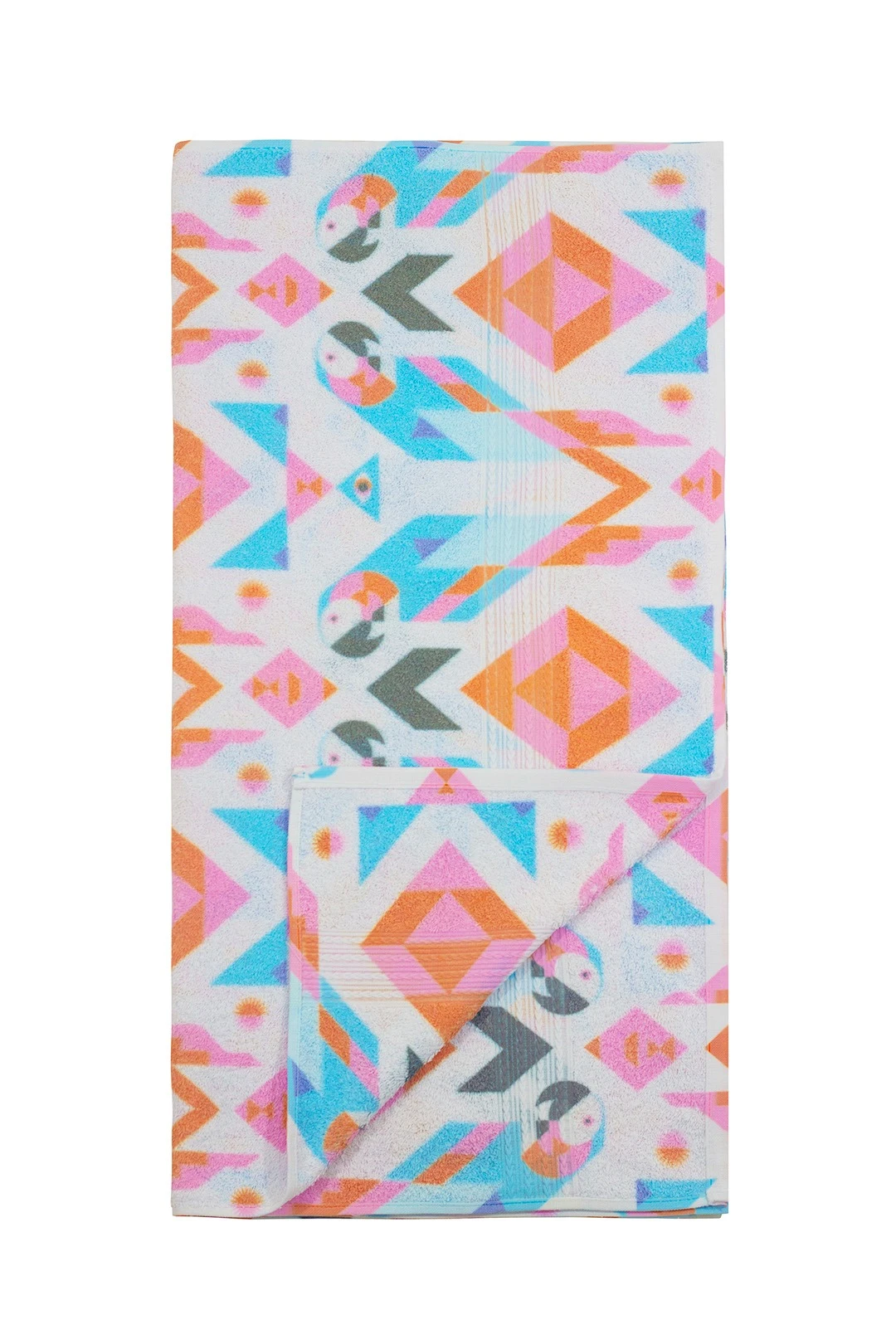 Купить полотенце махровое 70х140 cм печать с двух сторон (Ituma) "Калейдоскоп"