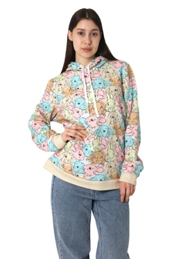 Худи Кевин унисекс из футера хб с полной запечаткой#1