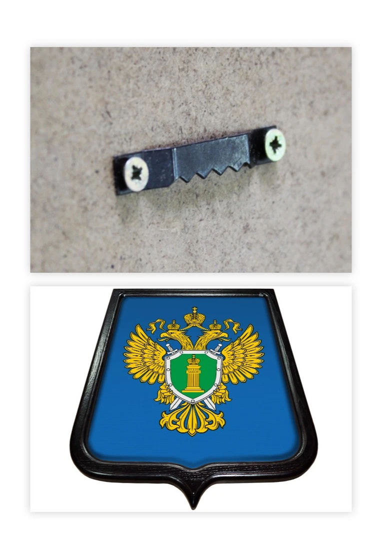 Купить Герб Генеральная прокуратура РФ размер 35х43 см печатный рамка темное дерево