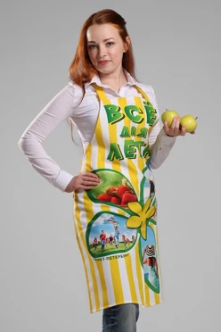 Фартук Капучино из габардина, с полной запечаткой#1 Фартук Капучино из габардина, с полной запечаткой#1