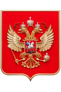 Купить Герб РФ барельеф 52x62 см щит краска кристаллы Сваровски премиум