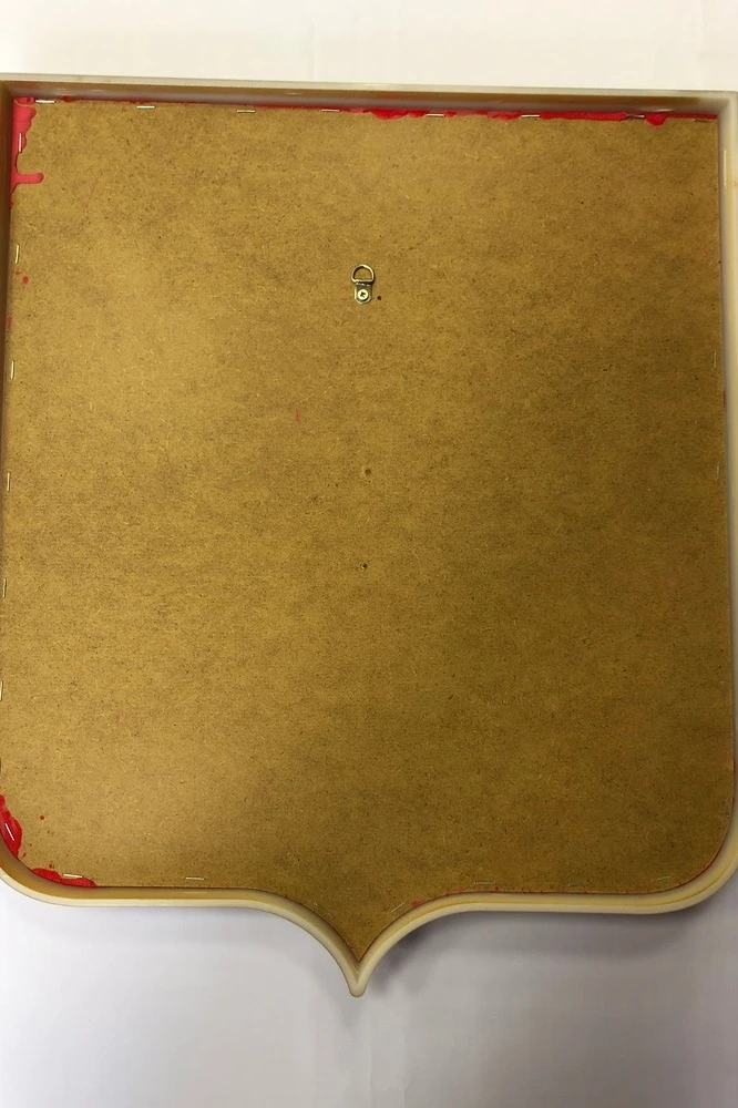 Герб РФ 42x50 см, барельеф, щит флокированный, краска, кристаллы Сваровски, премиум#3