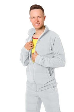 Купить белую толстовку Харисон без капюшона унисекс