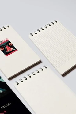 Блокнот фирменный А7 на пружине 40 листов#2 Блокнот фирменный А7 на пружине 40 листов#2