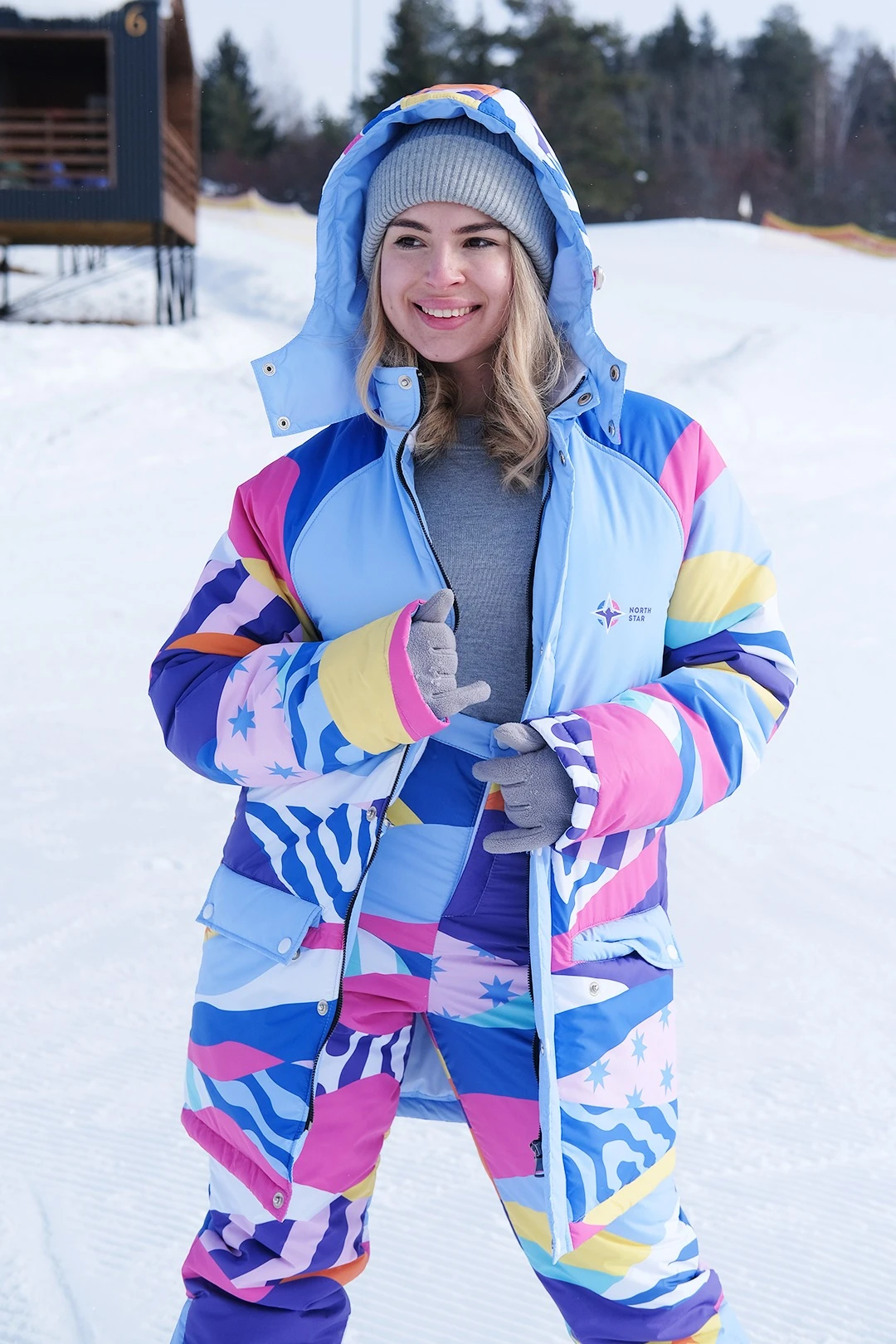 Костюм Гонг на синтепоне унисекс, с полной запечаткой "Nort star"#1