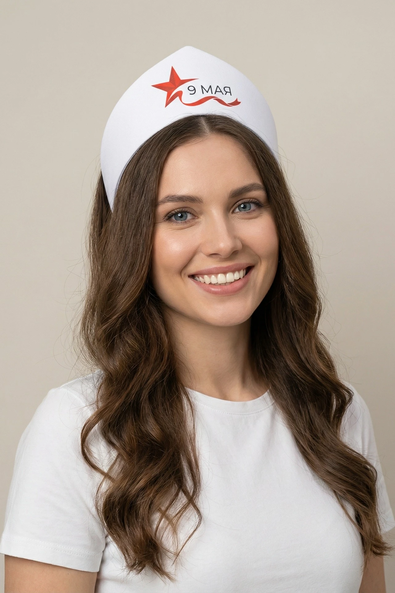 Кокошник Роко 8х51 см с принтом "9 Мая"#5