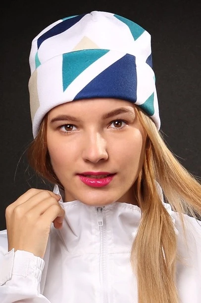 Шапка Лофт флисовая двухслойная взрослая, с полной запечаткой#1