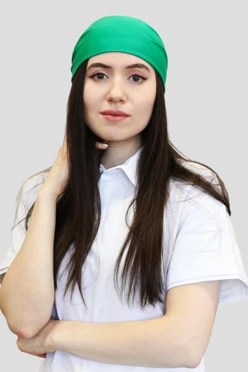 Бандана однотонная, хлопок 75х75х105 см#1