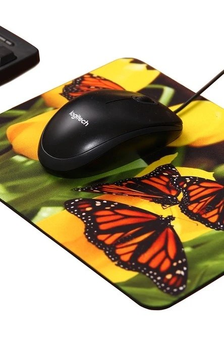 Коврик для мыши прямоугольный 3 мм, с полной запечаткой "Butterfly"#1